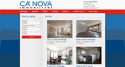 Desktop Screenshot of canovaimmobiliare.com