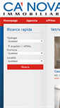 Mobile Screenshot of canovaimmobiliare.com
