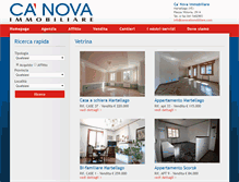 Tablet Screenshot of canovaimmobiliare.com